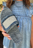Quincee Slides in Dark Denim