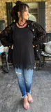 Romancing the Lace Cami in Black/Restock