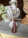 Emma Tassel Necklace in Multi