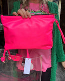 Neon Pink/Clear Handbag