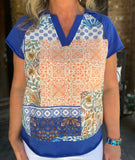 Starting Fresh Blouse in Cobalt Blue Regular and Plus