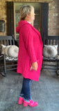 Hot Pink Mid Length Cardigan M/L
