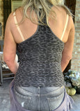 Leopard Sleeveless Turtleneck One Size