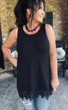 Romancing the Lace Cami in Black/Restock