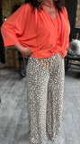 Riviera Leopard Wide Leg Pants 2 S-3X