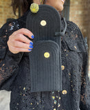 Sweet Sunflower Phone Crossbody in Black