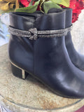 Lily Rhinestone Booties in Black 6-10