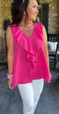 Happy Days Blouse in Hot Pink S-3X