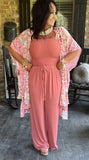 Strapless Jumpsuit in Ash Rose S L XL
