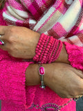 Hot Pink Obsession Stretch Bracelet