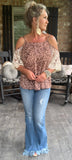 Farrah Pull on Flares Medium Wash M