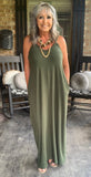 Everyday Pretty Dress in Dark Olive 2x