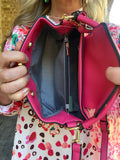 Macy Handbag in Hot Pink