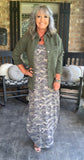 Camo Chic Dress S M 3X