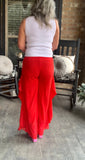 Rosalyn Ruffle in Red M L 2X 3X