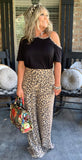 Riviera Leopard Wide Leg Pants 2X 3X