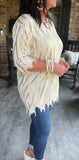Golden Chic Knit Top 2X/3X