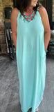 Everyday Pretty Dress in Aquamarine L & XL