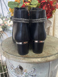 Lily Rhinestone Booties in Black 6-10