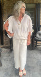 Sunny Saturday Blouse in Ivory S XL 1X