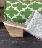 FrilLEE White Woven Mules 5.5. -7.5