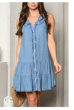 Shelby Denim Ruffle Dress S-L