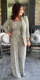 Everyday Pretty Leopard Jumpsuit in Light Olive S