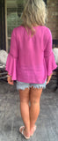 Plum Kisses Blouse S M
