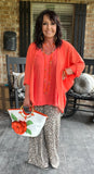 Riviera Leopard Wide Leg Pants 2 S-3X