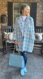 Bethany Blue Patent Boots 5.5 -8