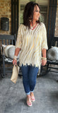 Golden Chic Knit Top 2X/3X