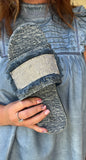 Quincee Slides in Dark Denim