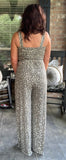 Everyday Pretty Leopard Jumpsuit in Light Olive S