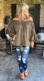 Riviera Ready Blouse in Olive S