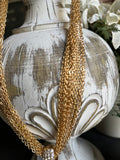 Circle of Love Gold Crystal Necklace