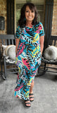 Set Sail Dress in Teal M L 2X 3X