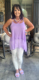 Sweet Pearl Lace Top in Lavender