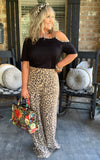 Riviera Leopard Wide Leg Pants 2X 3X