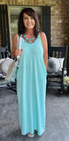 Everyday Pretty Dress in Aquamarine L & XL