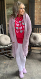 Lovely Lavender Mid Length Cardigan S/M M/L 2X/3X