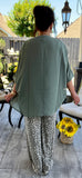 Everyday Kimono in Olive XL 1X