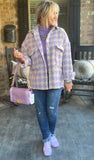 Lovely Lavender Houndstooth S-L