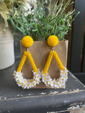 Beaded Daisy Bouquet in Yellow