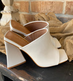 Tara Heels in White 5.5 -8.5