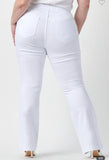 White Denim Pull on Petite Flares S M XL 3X