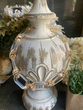 Clear and Gold Acrylic Chain Necklace