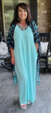 Everyday Pretty Dress in Aquamarine L & XL