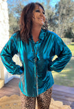 So Glitzy Blouse in Cosmic Blue M