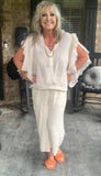 Sunny Saturday Blouse in Ivory S XL 1X