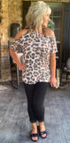 Dreaming Big Leopard Top S M